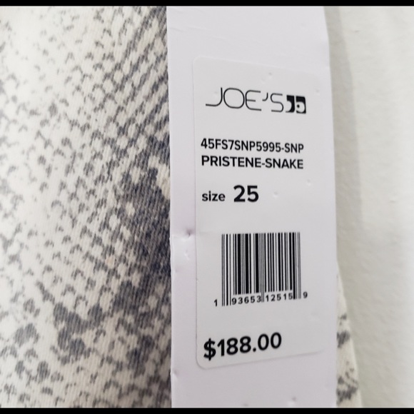 Joes “The Luna” high rise snake pattern - Picture 8 of 9